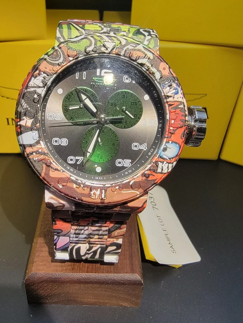 1 of 1 Invicta Pro Diver NeoArt Flux Men's Watch 52mm Aqua Plating Steel 50214